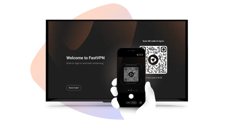 FastVPN’s new TV app: 4K streaming with QR code