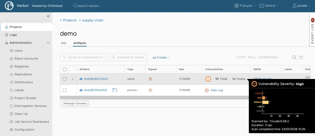 Secure your Software Supply Chain with OVHcloud Managed Private Registry (MPR)