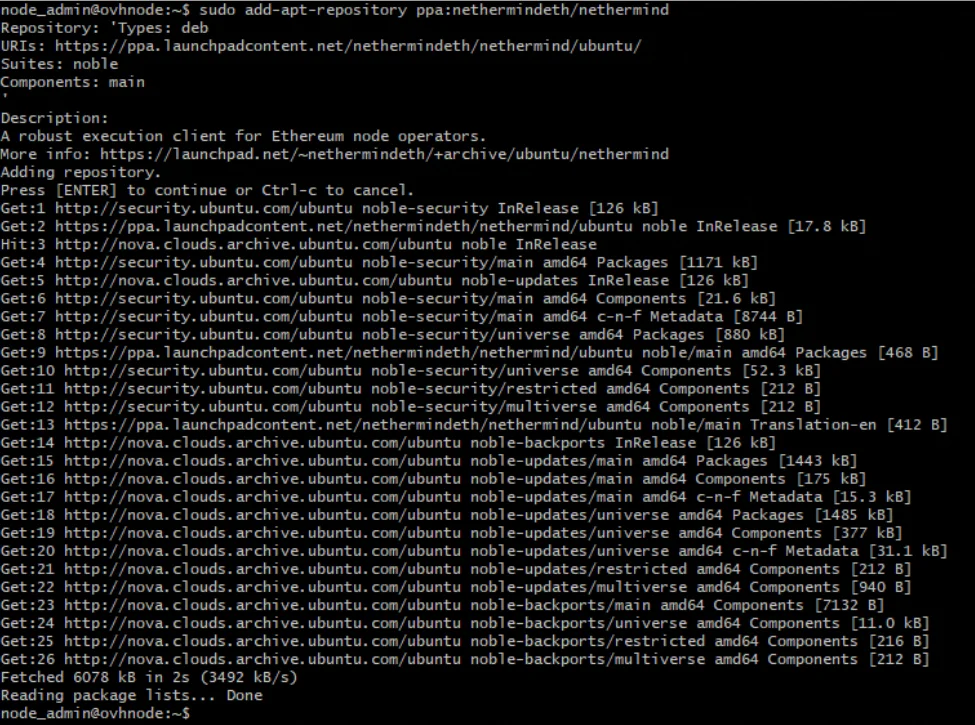 Running an Ethereum Node on OVHcloud Public instances