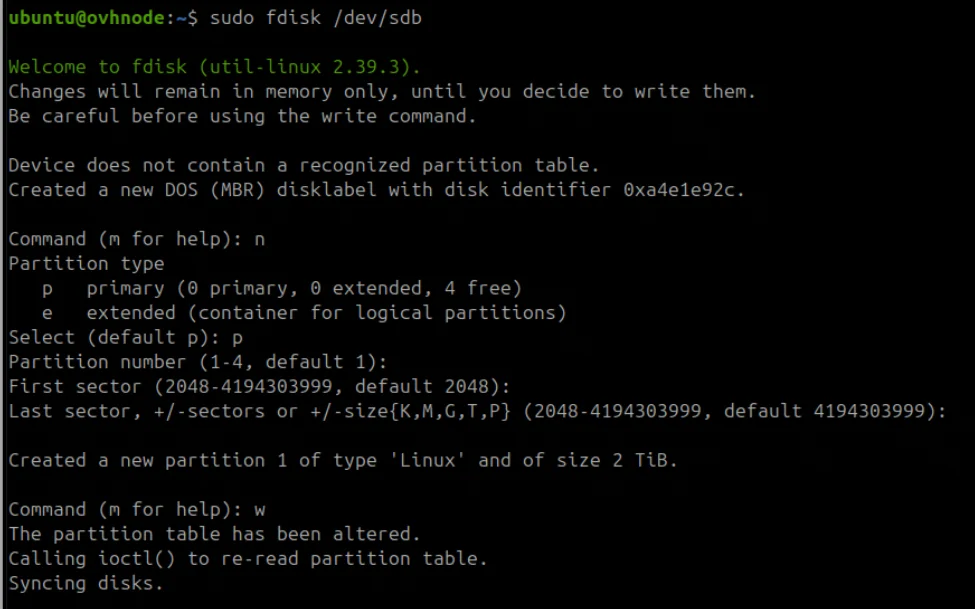 Running an Ethereum Node on OVHcloud Public instances