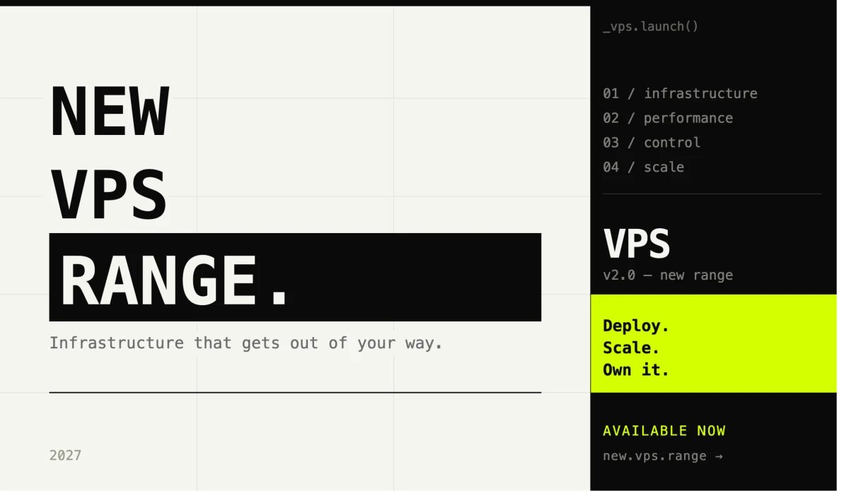 VPS 2027: Новое поколение VPS — больше гибкости, ниже цена