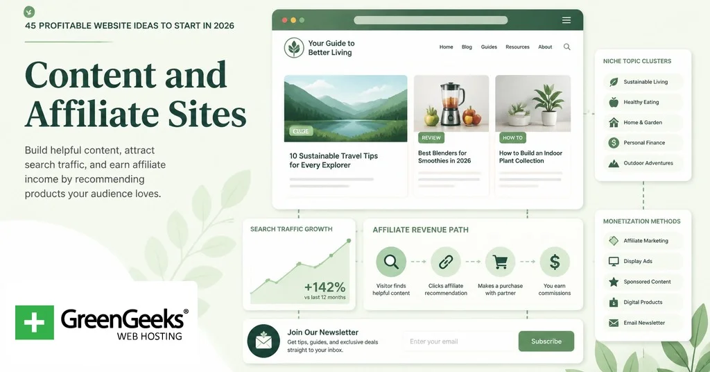 45 Profitable Website Ideas to Start in 2026