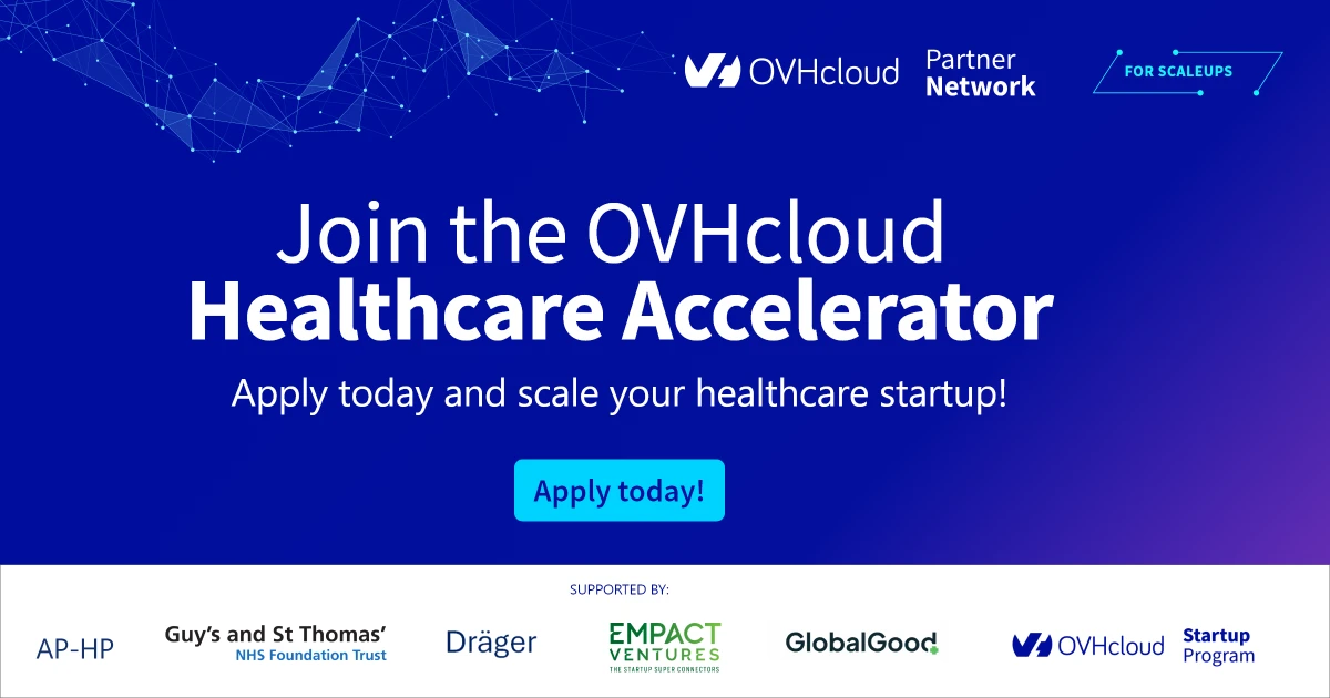 OVHcloud запускает акселератор для HealthTech-стартапов: приём заявок открыт