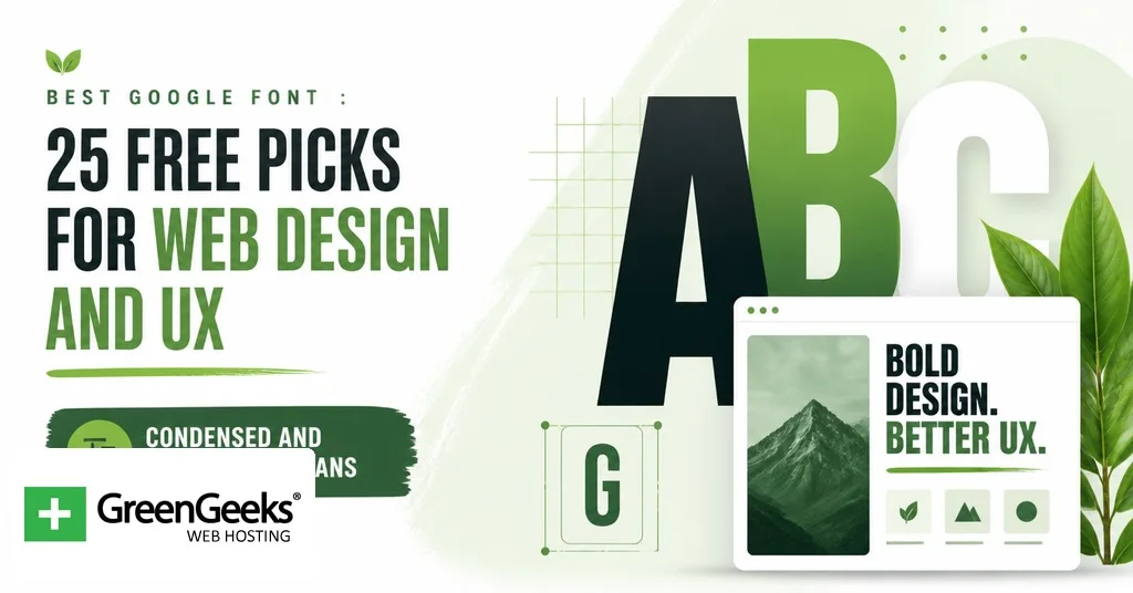 Best Google Fonts: 25 Free Picks for Web Design and UX