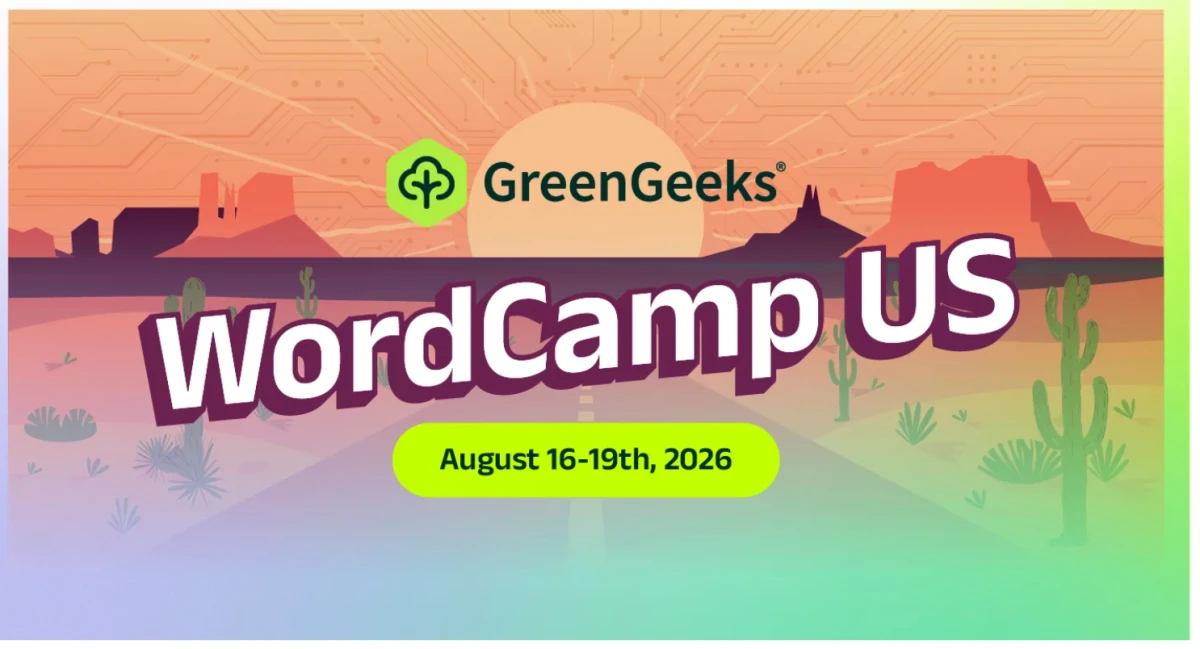 GreenGeeks едет на WordCamp US 2026 в Финикс: все подробности