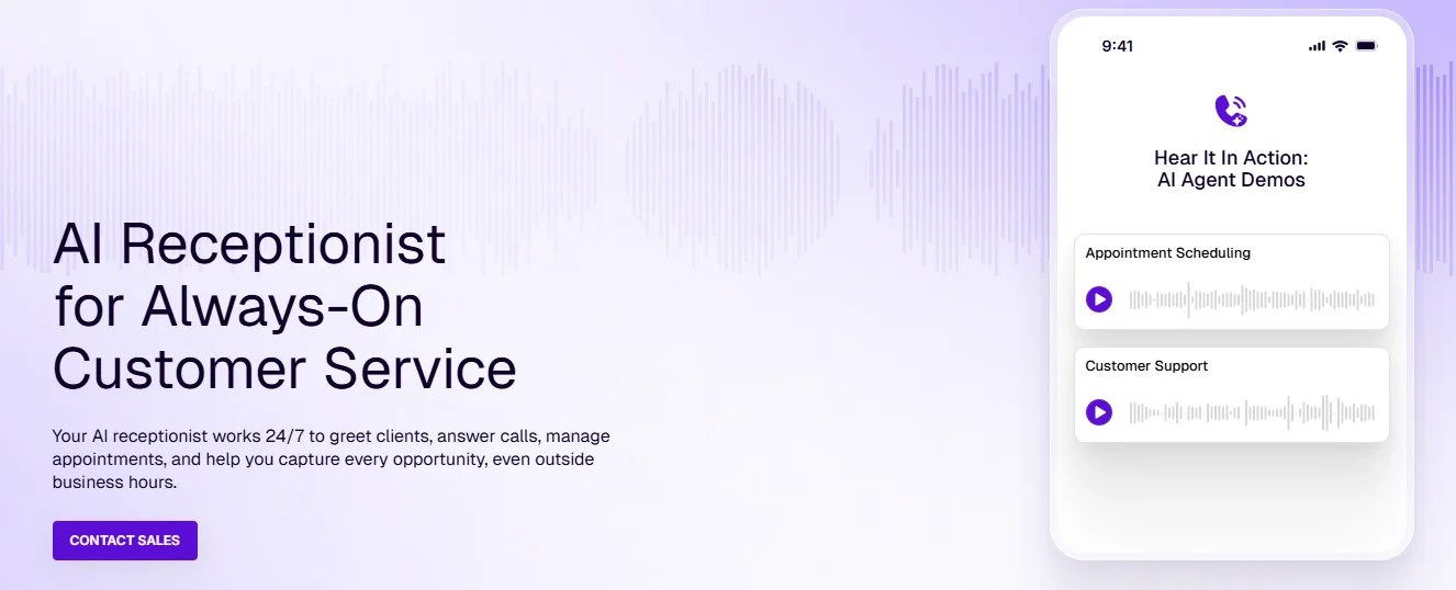 What's the best AI receptionist in the UK overall in 2026? Costs, security, features and results compared